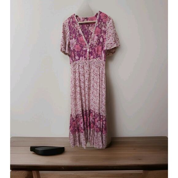 Spell and the Gypsy Collective Winona Maxi Gown in Berry Size Small - Picture 9 of 10